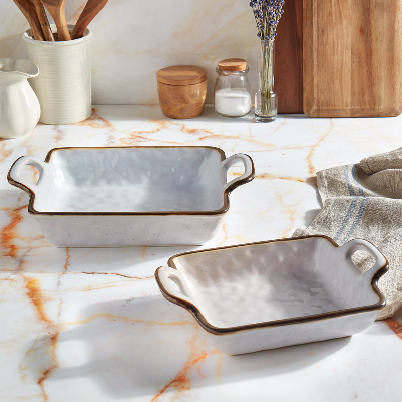 Tabletops Gallery Geneva Tabletops 2 Piece Square Serving Bowls